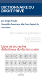 Mobile Screenshot of dictionnaire-juridique.com
